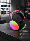 Ergonomik RGB Bluetooth Kulaklık 3D Ses Yeni Nesil