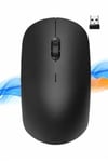 Ergonomik Tasarım Kablosuz Siyah Mouse Hassas Uzun Ömürlü
