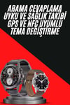 Erkeklere Özel Akıllı Saat Çelik Kordon Bluetooth Bağlantılı İOS ve Android Uyumlu