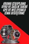 Erkeklere Özel Akıllı Saat Çelik Kordon Bluetooth Bağlantılı İOS ve Android Uyumlu