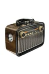 Eskitme Nostalji Tasarımlı Bluetoothlu Nostalji Radyo Ahşap Nostaljik Görünümlü