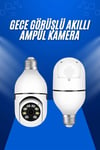 Ev Kamerası Wifi Kamerası Gece Görüşlü Akıllı Ampül Kamera
