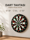 Evde, Ofiste ve Oyun Alanlarında Kullanıma Uygun Sağlam Ahşap Gövdeli Dart Tahtası