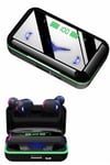 Extra Bass Kablosuz Kulaklık Işıklı Bluetooth Kulaklık Powerbank Özellikli
