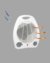 Fanlı Elektrikli Isıtıcı – 3 Kademeli Isı Ayarı ve Güvenli Kullanım