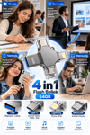 Fotoğraf Video Belge ve Dosyalarınızı Kolayca Aktarmanızı Sağlayan 64GB 4 Girişli Flash Bellek
