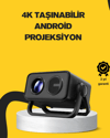Full HD 1080P HDR Destekli Akıllı Projeksiyon Cihazı