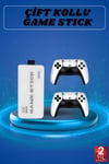 Game Stick 4K Retro Çift Kollu Atari Oyunlari +20000 Oyunlu Konsol Nostalji