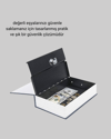 Gizli Kitap Kasa – Metal Gövdeli, Anahtarlı
