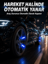Hareketle Yanan LED Sibop Işığı 4'lü Araç Lastik Lambası