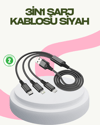 Hızlı Şarj Destekli Çoklu Şarj Kablosu – Seyahat ve Günlük Kullanım