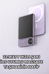 iOS Uyumlu 22.5W Hızlı Şarj Magsafe Powerbank Dijital Göstergeli 10.000 mAh