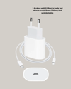 iPhone ve iPad Uyumlu 20W Güvenli USB-C Hızlı Şarj Adaptörü