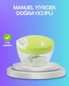 İpli Manuel Doğrayıcı Paslanmaz Çelik Bıçaklı