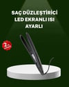 Isı Ayarlı 2025 Titanyum Kaplama Seramik Plakalı Saç Düzleştirici A Kalite Orijinal