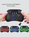 Işıklı Q Klavye – Entegre Touchpad, Ergonomik Tasarım ve Türkçe Karakter Desteği