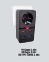 Isıya Dayanıklı PC Gövdeli Akım Korumalı Priz 4 USB Yeni Nesil