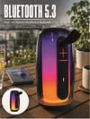 Kablosuz Bluetooth Hoparlör RGB Ambiyans Işıklı USB ve TF Kart Destekli