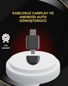 Kablosuz CarPlay ve Android Auto Dönüştürücü – USB-A & Type-C Girişli Akıllı Adaptör