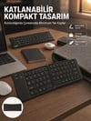 Kablosuz Katlanabilir Bluetooth Klavye Telefon Tablet Bilgisayar Uyumlu