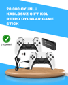 Kablosuz Retro TV Oyun Konsolu – 30.000+ Oyun, HD Çıkış & Kablosuz Gamepad ile Efsanevi Oyun Deneyimi