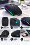 Kablosuz Şarjlı Sessiz Tıklamalı Ergonomik Mouse