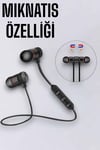 Kablosuz Sport Mıknatıslı Mikrofonlu Kulak İçi Kulaklık