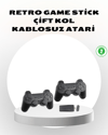 Kablosuz Taşınabilir Oyun Konsolu 2.4G TV Bağlantılı Kompakt Tasarım
