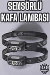 Kafa Lambası Kamp Lambası Led Işık Şarjlı Ayarlanabilir