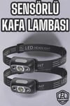 Kafa Lambası Kamp Lambası Led Işık Şarjlı Ayarlanabilir