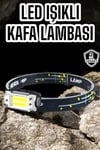 Kamp Feneri Balıkçı Feneri Başlıklı Suya Dayanıklı Kafa Lambası