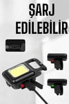Kamp Işığı Çok Fonksiyonlu Taşınabilir Anahtarlık Kapak Açma Manyetik Özelliği