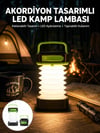 Katlanabilir Kamp Lambası Akordiyon Lamba Şarjlı 3 Kademeli Solar Yeni Nesil