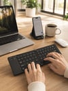 Katlanır Bluetooth Klavye Telefon Tablet Laptop Uyumlu Kablosuz Klavye