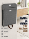 Katlanır Duvar Askılı Çamaşır Sepeti Geniş İç Hacimli Banyo Düzenleyici