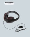 Kırmızı Gaming Kulaklık Stereo Mikrofonlu Dayanıklı Örgü Kablolu