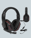 Kırmızı Gaming Kulaklık Stereo Mikrofonlu Dayanıklı Örgü Kablolu