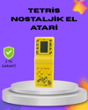 Klasik Tetris Oyunu El Konsolu – Taşınabilir Pil ile Çalışan Retro El Aterisi