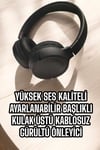 Kulak Üstü Kablosuz Bluetooth Kulaklık Gürültü Önleyici Ayarlanabilir