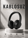 Kulak Üstü Kablosuz Bluetooth Kulaklık Yüksek Ses Kaliteli ANC Özelliği