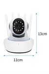 LED Aydınlatmalı 5 Antenli Motorlu 1080P Wifi Kamera Sensörlü Yeni Nesil