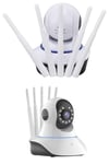 LED Aydınlatmalı 5 Antenli Motorlu 1080P Wifi Kamera Sensörlü