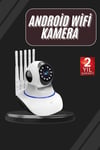 LED Aydınlatmalı 5 Antenli Motorlu 1080P Wifi Kamera Sensörlü