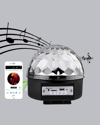 LED Disko Küresi Bluetooth Hoparlörlü Ritimle Senkronize Döner Işıklı