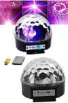 Led Işık Disko Topu Bluetooth Hoparlörlü USB Müzik Çalar Kumandalı