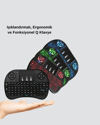 LED Işıklı Q Klavye – Touchpad, Numerik Tuş Takımı ve Multimedya Kısayolları