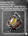 LED Işıklı Telefon Soğutucu | Ultra Sessiz Fan | Mıknatıslı ve Aparatlı Bağlantı