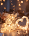 LED Kalp Neon Lamba Dekoratif Romantik Gece ve Ortam Işığı