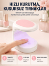 LED Mini Oje Kurutucu Taşınabilir Hızlı Kuruma Cihazı 3 LED Işıklı Yeni Nesil