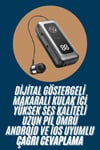 Makaralı Kulaklık SD Kart Girişli Dijital Göstergeli Kablolu Bluetooth Kulaklık